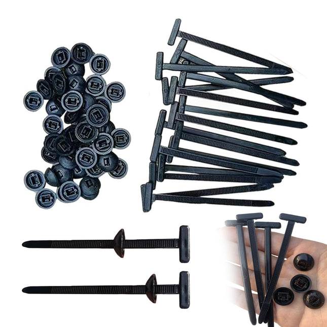 Universaalne nailonist kaablisideme pandla, 50/100 tk vastupidav iselukustuv nailonist kaablisidemete hoidik, mitmeotstarbeline plastkaablisidemete tööriist auto igapäevaseks remondiks (50 tk)