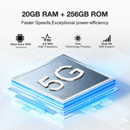 DOOGEE V20 Pro Outdoor Smartphone Without Contract 5G, 20GB RAM + 256GB ROM/2TB, Thermal Imaging Camera, 64MP+24MP Night Vision, 6.43" AMOLED FHD+ Dual SIM 5G Outdoor Smartphone Without Contract 6000mAh/33W IP68/OTG/NFC