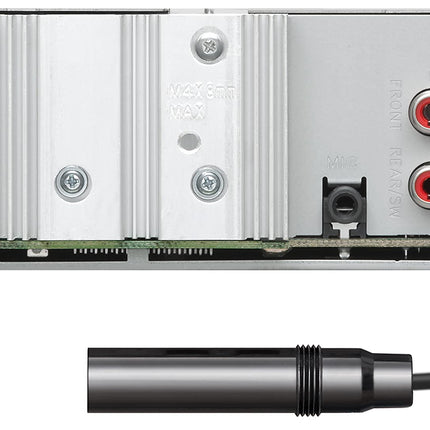 Kenwood KMM-BT508DAB - USB-autoraadio DAB+ ja Bluetooth-vabakäesüsteemiga (Amazon Alexa, heliprotsessor, USB, AUX, 2 x eelväljundit 2,5 V, 4 x 50 vatti, muudetava võimsusega valgustus, sh DAB+ antenn)