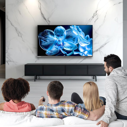 CHIQ TV 43-tolline (109 cm) 4K HDR10, QLED Google TV, 60Hz, Dolby Audio, nutiteler Google Assistantiga, Prime Video, Netflix, kahesageduslik WiFi, HDMI, USB, must raam, U43QM8G