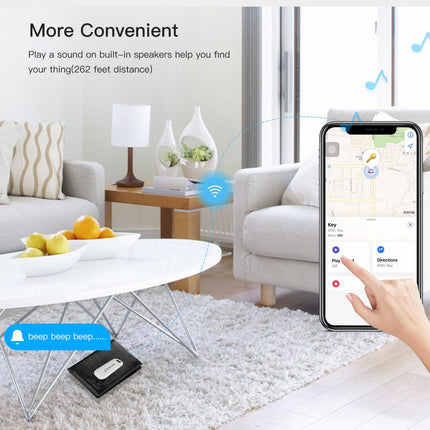DoHome esemete jälgimise minivõtmeotsija töötab Apple Find My rakendusega (ainult iOS-ile) väikeste esemete leidja võtmete, pagasi ja muu leidmiseks, 80 m tuvastusulatus, valge, 1 pakk