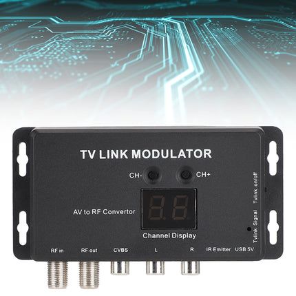 Gugxiom RF HDMI modulaator, HDMI-adapter, UHF modulaator, TV lingi modulaator, UHF modulaator, modulaator AV-RF muundur, IR-pikendus, RF-modulaator telerile, TM70 UHF TV link