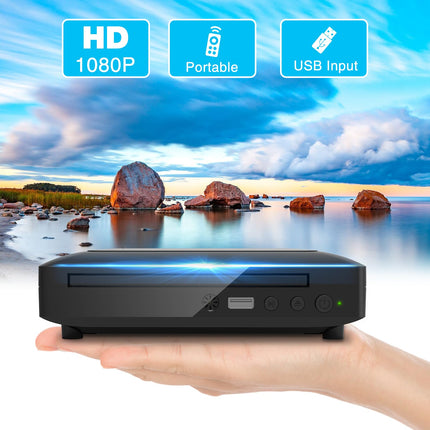 Ceihoit DVD-mängija telerile HDMI AV-väljundiga, USB-sisendiga, HD1080P DVD-CD-mängijaga, sisseehitatud PAL NTSC-süsteemiga, kõikide regioonide vaba, HDMI/AV-kaabel kaasas