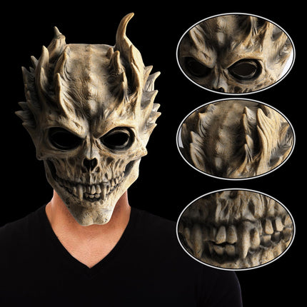 Yearsahrki koljumask - õuduskummituse halloweeni skeleti hirmutavate deemonite maskid - karnevalikostüüm cosplay lateksist rekvisiidid