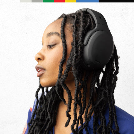 Skullcandy Crusher ANC 2 kõrvaklapid mürasummutusega juhtmevabad kõrvaklapid sensoorse bassiga, 50-tunnise akueaga, Skull-iQ, Alexa toega, mikrofoniga, Bluetooth-ühilduvusega - mustad