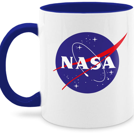 Tass Tassid 325ml - Avaldus - NASA lihapallide logo I NASA kosmosereisid - 325 ml - tumesinine - kruusid kohvitassid ütlused avaldused kosmos piim kohvitassid avaldus tass head uut aastat embleem