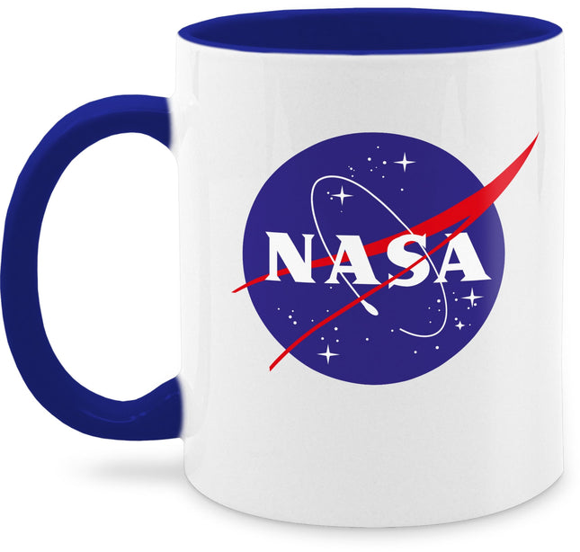 Tass Tassid 325ml - Avaldus - NASA lihapallide logo I NASA kosmosereisid - 325 ml - tumesinine - kruusid kohvitassid ütlused avaldused kosmos piim kohvitassid avaldus tass head uut aastat embleem