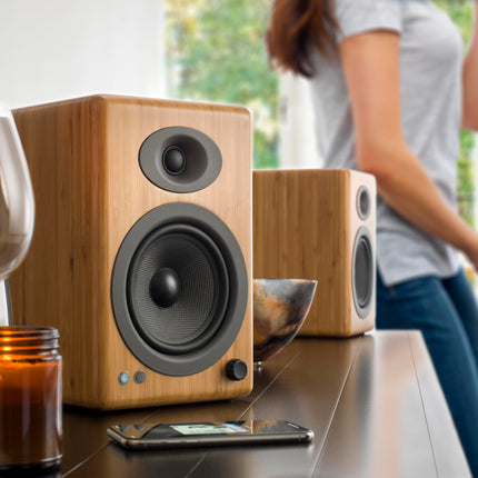 Audioengine riiulikõlarid - A5 150W kõlarid kodukinodele ja stuudiomonitoridele
