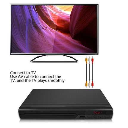 HD DVD-mängija, õhuke DVD-mängija kaugjuhtimispuldiga, USB DVD-mängija integreeritud PAL NTSC-ga, ühildub CD DA MP3 CD R CD RW-ga, kodune CD-mängija kaabliga teleri jaoks