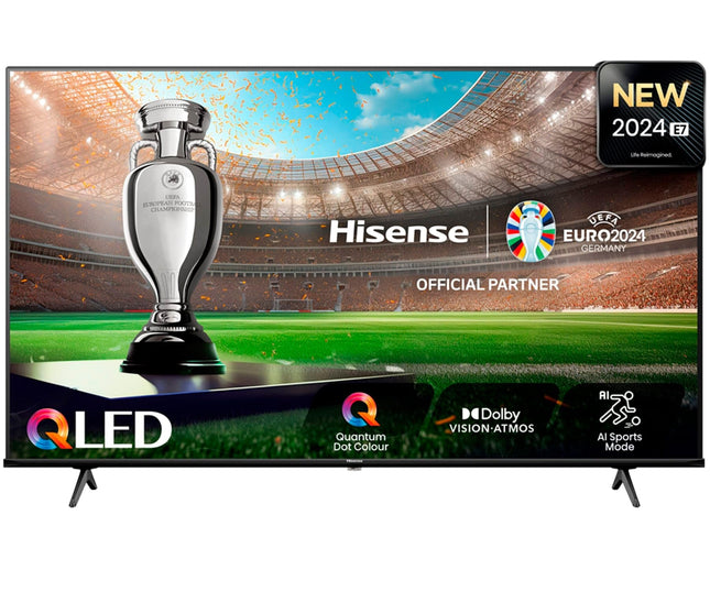 Hisense 50E77NQ (126 cm (50 tolli), must, UltraHD/4K, kolmekordne tuuner, PVR)