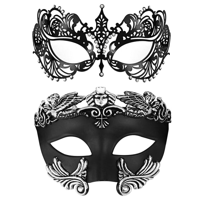 Oidea maskipaaridele mõeldud mask: läikivad kivid, filigraanne metallmask, peo-, lõpupalli-, ballimask, Veneetsia karnevalimask