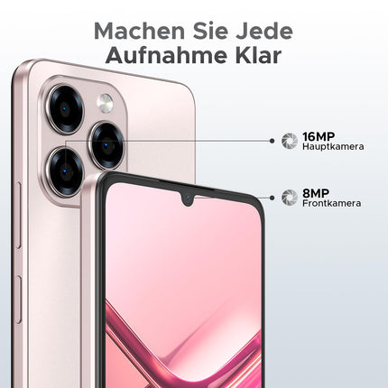 DOOGEE Note 58 Pro Android 15 nutitelefon ilma lepinguta 32GB+256GB kaheksatuumaline 6.75" HD+ 90Hz mobiiltelefon ilma lepinguta 6250mAh mobiiltelefon odav 16MP+8MP SIM-kaardivaba mobiiltelefon kahe SIM-kaardiga 4G/GPS/NFC/sõrmejäljelugeja