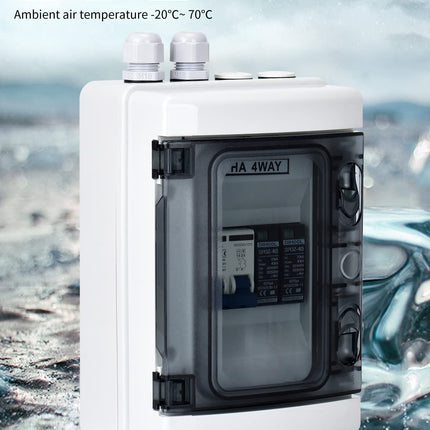 Surge protection PV DC disconnect switch lightning protection circuit breaker 500VDC 2 pole 40A 20-40KA solar voltage protection for photovoltaics IP65 waterproof