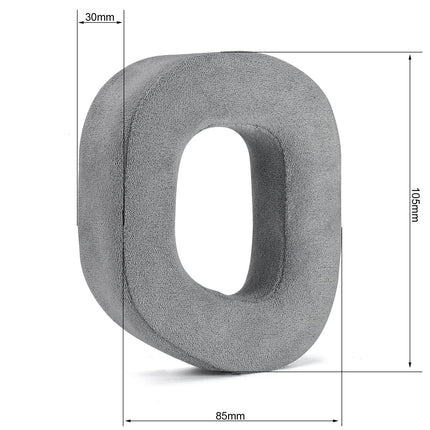 HS80 RGB Thicker Replacement Ear Pads - Replacement Ear Pads Compatible with Corsair HS80 RGB Wireless Headphones (Gray Fabric)