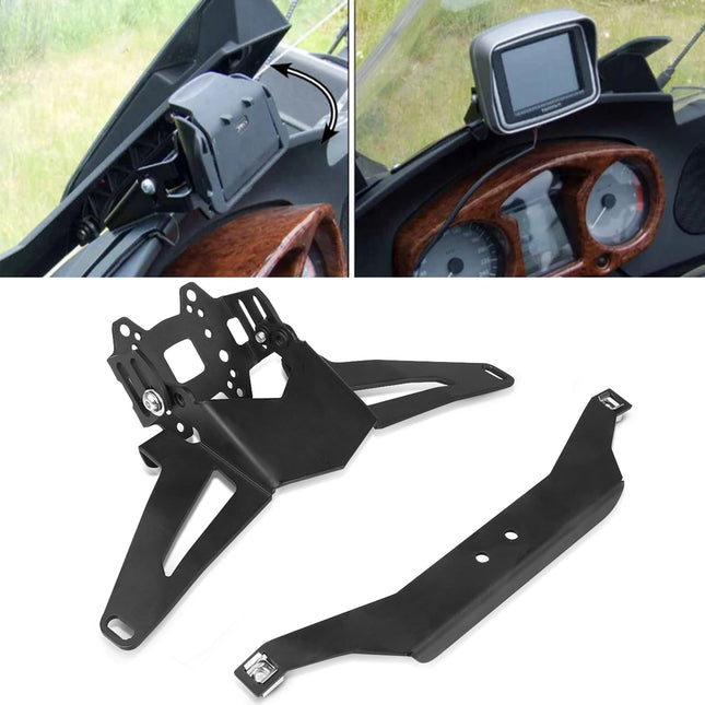 QJY-Motor Part-Store R1200RT mootorratta navigatsiooniklambri hoidik telefoni ja mobiilse GPS-i jaoks R1200RT R 1200 RT 2005 2006 2007 2008 2009-must