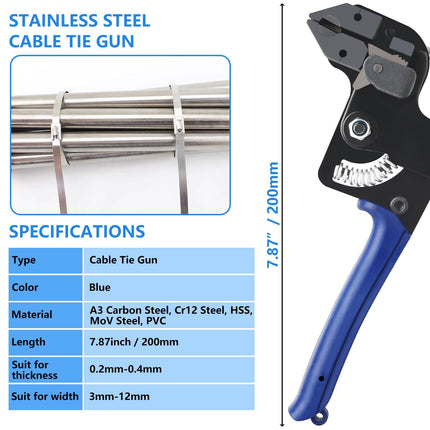 200 roostevabast terasest kaablisidemet ja kaablisideme tangid Kaablisidemed metallist perforeeritud lint roostevabast terasest 4,6 x 300 mm metallist sidemed Sobib kaablite kimpudeks sidumiseks, tööstuseks ja põllumajanduseks