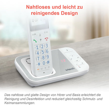 VTech XS1051 DECT telefon Juhtmeta 2 telefonitoruga, Juhtmeta telefon automaatvastajaga, helistaja blokeerimise, käed-vabad funktsiooni, helitugevuse võimendi, käed-vabad süsteemiga