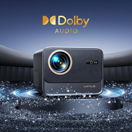 Smart Projector【Official Netflix &amp; Dolby Audio】 30000 Lumens Autofocus/Keystone Correction Projector 4K Support WiFi6 Bluetooth Full HD 1080P, 60Hz Video Projector for Home Theater/Outdoor Mobile Projector