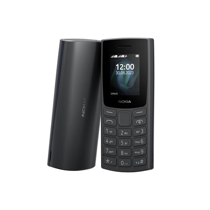 Nokia 105 2G Edition 2023 (kahe SIM-kaardiga, 1,77-tolline ekraan, 1000 mAh aku, 32 MB, 3,5 mm kõrvaklapipesa, FM-raadio) süsihall