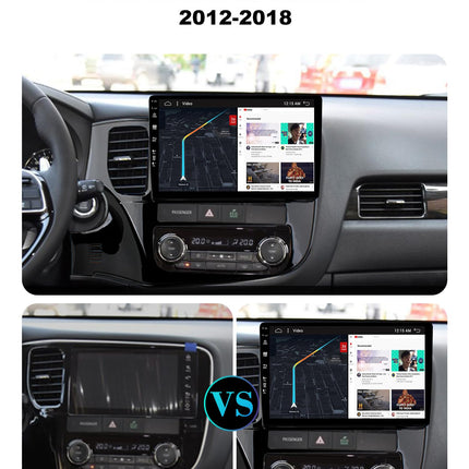 SXAUTO Android 14 IPS autoraadio Mitsubishi Outlanderile (2012-2018) - sisseehitatud CarPlay/Android Auto - TASUTA tahavaatekaamera - 2G+32G - roolilt juhtimine DAB kiire käivitusega WiFi - 2 DIN 10.1 tolli