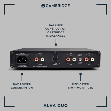 Cambridge Audio Alva Duo - stereo liikuvmagnetiga ja liikuva mähisega fonolava/eelvõimendi - kuuhall