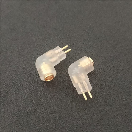 1 paari isetehtud MMCX-0,78 mm 2-pin adapteri pakk, mis teisendab kõrvaklappide pesa 0,78 mm MMCX kõrvaklappide heliliideseks (läbipaistev, kumer)