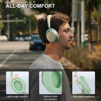 T-fun NC35 hübriidkõrvaklapid aktiivse mürasummutusega, juhtmevabad ruumilise heliga kõrvaklapid, läbipaistvusrežiim, Bluetooth 5.3, ekvalaiser rakenduse kaudu, 55 tundi mänguaega reisimiseks/tööks