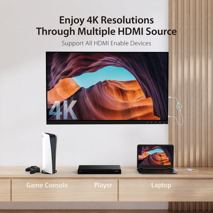 j5create ScreenCast 4K juhtmevaba HDMI saatja ja vastuvõtja, toetab 4K eraldusvõimet ja HDCP-d, WiFi-ühendust pole vaja. 30M/100FT juhtmevaba HDMI-pikendus teleri voogesituseks ja koosolekute voogesituseks (JVAW75)