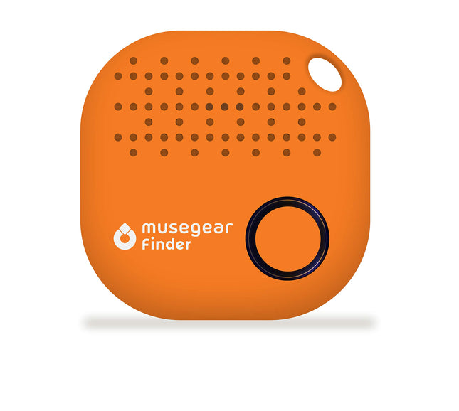 musegear key finder with Bluetooth app from Germany I Maximum data protection I orange 1-pack I For iOS &amp; Android I Find keys