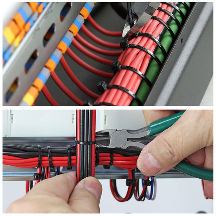 sourcing map 50pcs 1200mm White Self-Locking Nylon Cable Ties Extra Long for Cable Management (a23102800ux0396)