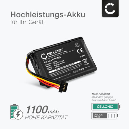 CELLONIC, navigatsiooniaku, ühildub Tomtom Go 5000, Go 6000, Go 6200 seadmetega (1100mAh, 3.7V) + tööriistakomplekt