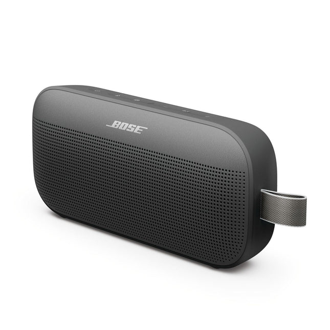 Bose SoundLink Flex Portable Bluetooth Speaker (2nd Gen.), Portable outdoor speaker, waterproof and dustproof, with lifelike sound, up to 12 hours of battery life, Black