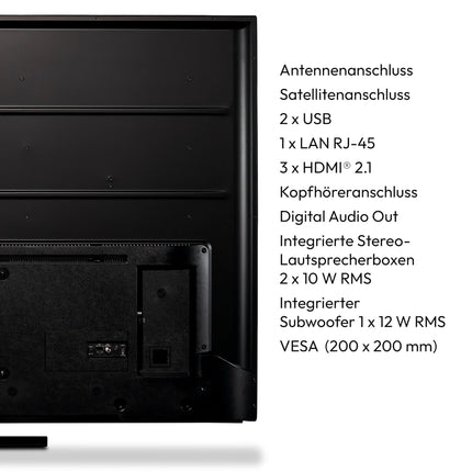 MEDION X15537 (MD 31412) 138,8 cm (55-tolline) QLED-teler (Fire TV, 4K nutiteler, Dolby Vision HDR, Dolby Atmos, Netflix, Prime Video)