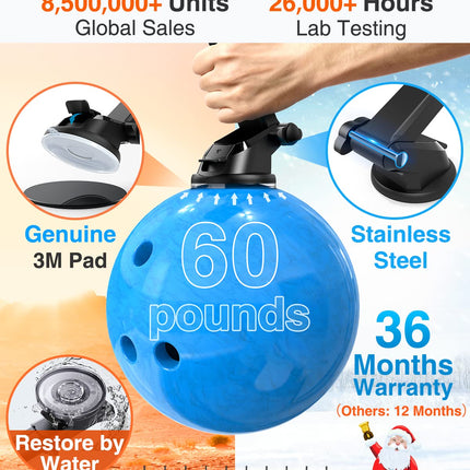 VANMASS Car Phone Holder 3 in 1 Car Phone Holder Air Vent &amp; Suction Cup Holder 100% Silicone Protection Smartphone Holder Car for iPhone Samsung Huawei Mate LG