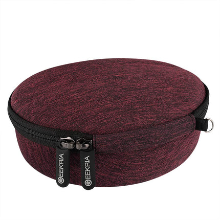 Geekria UltraShell kaitseümbris Skullcandy Crusher Wireless, Crusher ANC, Crusher 360 ja Hesh 3 kõrvaklappidele, kõva kestaga reisiümbris lisatarvikute jaoks (Moab Red)