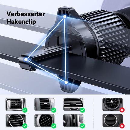 UGREEN autotelefonihoidja magnetilise õhutusavaga MagSafe autokinnitusega 360° pööratav autotelefonihoidja, ühildub iPhone 16/15/14/13/12 Pro Max Mini ja kõigi nutitelefonidega