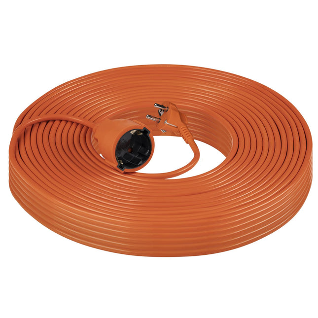 Miratic extension cable outdoor electrical cable outdoor single socket power cable outdoor Schuko IP20 Cable type: H05VV-F Current: 10 A Max. load: 2300 W (10 M)