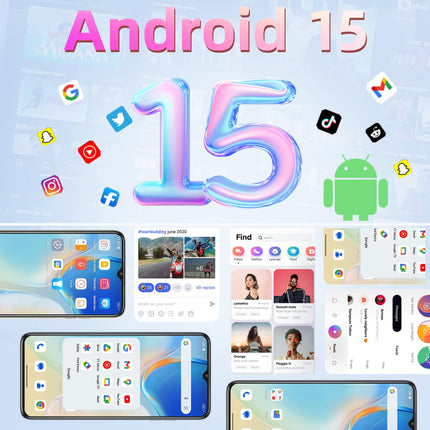 OUKITEL C1 Android 15 nutitelefon ilma lepinguta, 16 GB + 128 GB / 1 TB mobiiltelefon odav, 6,52" HD+ mobiiltelefon ilma lepinguta, 5150 mAh SIM-kaardita mobiiltelefonid, 13 MP + 5 MP, kahekordne 4G SIM-kaart, 3 pesa/sõrmejäljelugeja/OTG/3,5 mm pesa