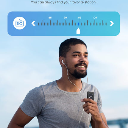 128 GB MP3-mängija Bluetooth 5.2, DODOSOUL MP3-mängija kõrvaklappidega, FM-raadio, diktofon, miniatuurne disain, HiFi-heli, e-raamatute lugeja, fotoalbum, ideaalne sportimiseks, kõlar
