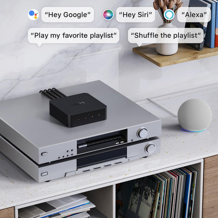 WiiM Pro Plus AirPlay 2 Receiver, Chromecast Audio, Multiroom Streamer with Premium AKM DAC, Voice Remote, Works with Alexa/Siri/Google, Streams Hi-Res Audio from Spotify, Amazon Music, Tidal