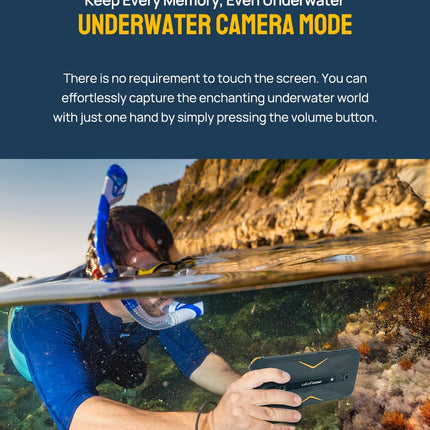Ulefone Android 13 4G Outdoor Smartphone, Armor X12 – 6GB+32GB, 5.45" IP68 IP69K Rugged Phone Unlocked, Dual SIM+SD 3 Card Slots, 13MP Underwater Camera, Glove Mode, GPS NFC Green
