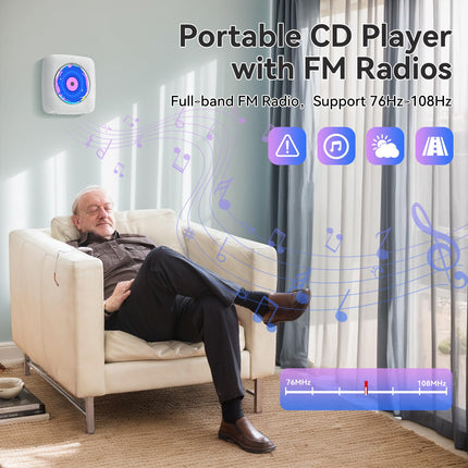 CD-mängija lastele: Kegaudio raadio CD-mängijaga, kaasaskantav CD-mängija, Bluetooth, kaasaskantav CD-mängija kõlariga, esipaneeliga, kaugjuhtimispuldiga, taimeriga, USB-taasesitus, AUX-taasesitus