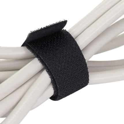 Klebeshop24 Hook and Loop Tape, Double-Sided | Hook and Loop Back-to-Back | Width and Color Selectable | 3, 8, or 25 m | Hook and Loop Tape Back-to-Back/Black, 50 mm x 3 m