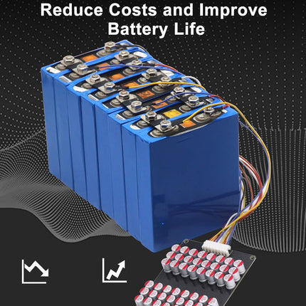 TICFOX 12-16S liitiumaku ekvalaiseri plaat, liitiumaku ekvalaiseri kaart universaalne aktiivse tasakaalustaja moodul kerge energiaülekandeplaat LTO LPO LFP 1.8V-4.5V liitiumioonakude jaoks