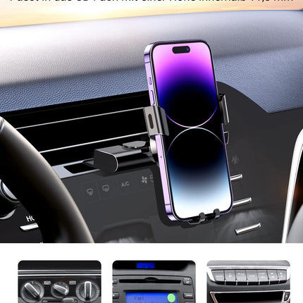 UGREEN Car Mount CD Slot Car Phone Holder Gravity Car Phone Holder One-Handed Operation Compatible with iPhone 16 15 Pro Max 14 13 12 11, Galaxy S23 S22 S21, Mate 60 Pro etc