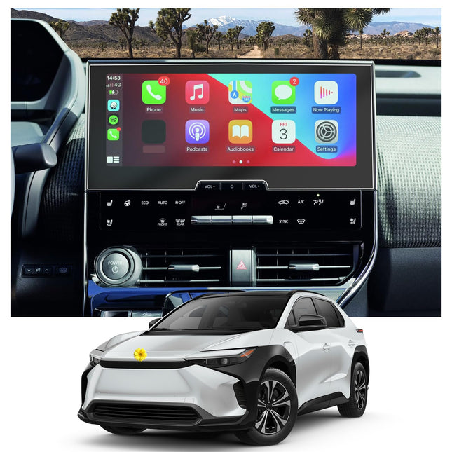 CDEFG ühildub Toyota bZ4X 2022 2023 2024-ga, navigatsiooniekraanikaitse 4H kriimustuskindel 12,3-tolline GPS-ekraanikaitse Navi kile bZ4X 2024 lisatarvikud [2 pakki]
