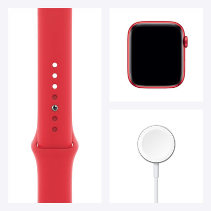 Apple Watch Series 6 (GPS, 44MM) aluminum case (PRODUCT)RED with (PRODUCT)RED sports strap (refurbished)