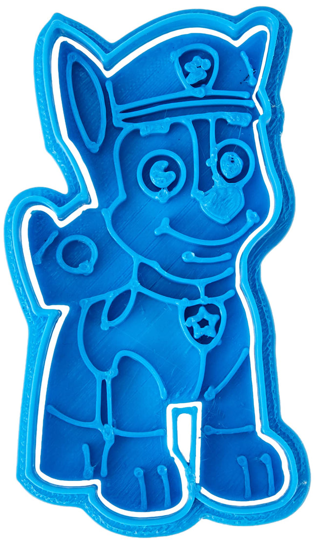 Cuticutizer Paw Patrol Chase küpsisevorm, plastik, sinine, 8x7x1,5 cm