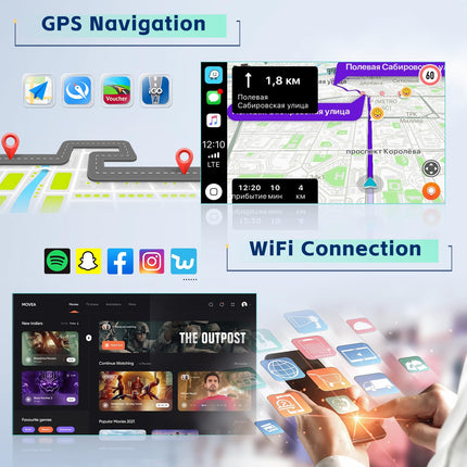 [8-tuumaline 4G+64G] Inefala Android 13 autoraadio 2 DIN VW Golfile, Polo Tiguanile, Caddy Touranile, 9-tolline puuteekraan juhtmevaba Carplay ja Android Auto funktsiooniga, BT GPS WiFi 59UI RDS FM mikrofoniga tahavaatekaamera