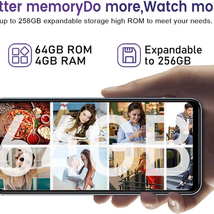 KXD A07 mobiiltelefon ilma lepinguta, odav 2023, 4GB + 64GB / 256GB laiendatav Android 12 kaheksatuumaline 6,52" HD+ 4G nutitelefon ilma lepinguta, 13MP + 8MP kaamera 4500mAh, sõrmejälg, näotuvastus, SIM-kaardivabad mobiiltelefonid - roheline